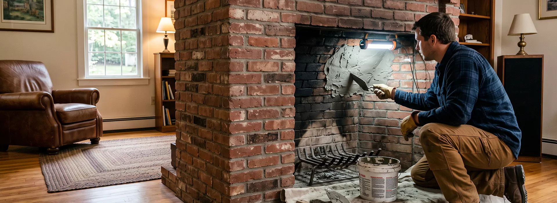 Fireplace Smoke Chamber Repair in Cerritos