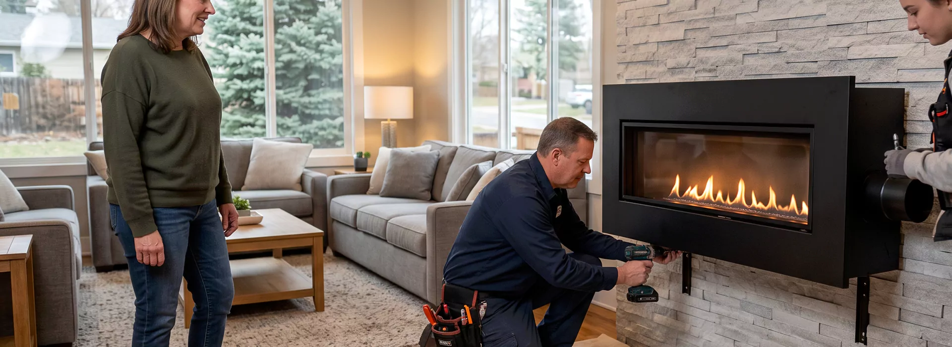 Floating Fireplace Installation Cerritos, CA