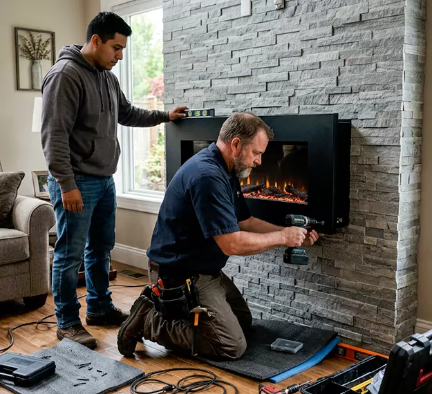 Certified Floating Fireplace Installation Company: Your Local Floating Mantel Installer in Cerritos, CA