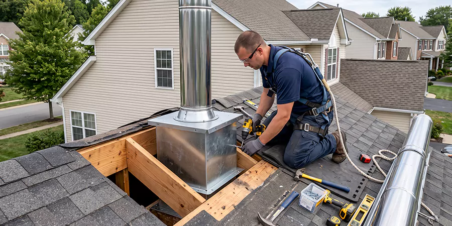 Chimney Support Box Installation Cerritos