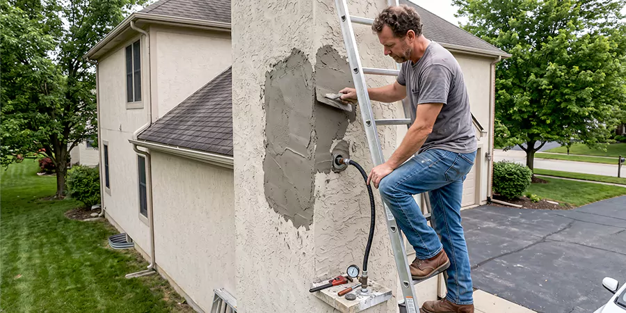Gas and Stucco Chimney Repair Cerritos