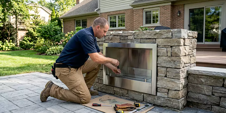Outdoor Ethanol Fireplace Installation Cerritos