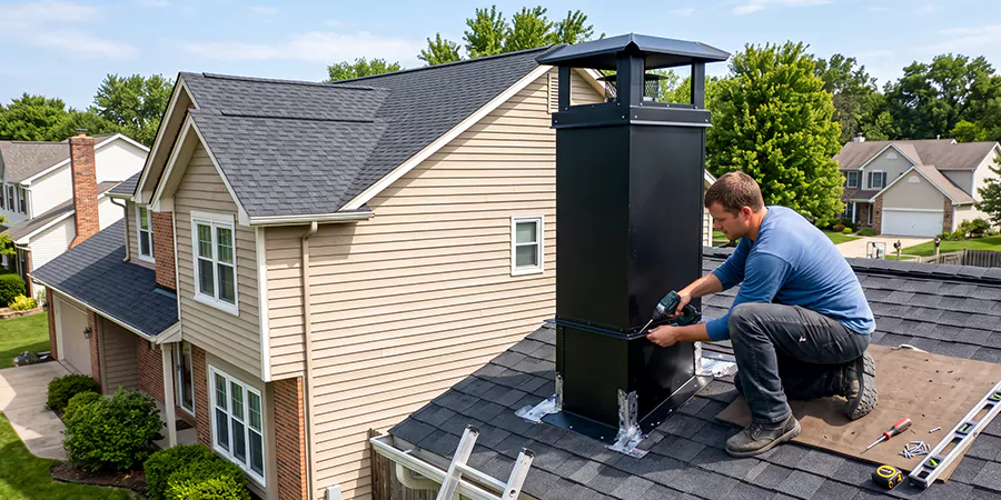 Prefab Chimney Chase Installation Cerritos